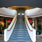 Aviator Hotel. Reception staircase